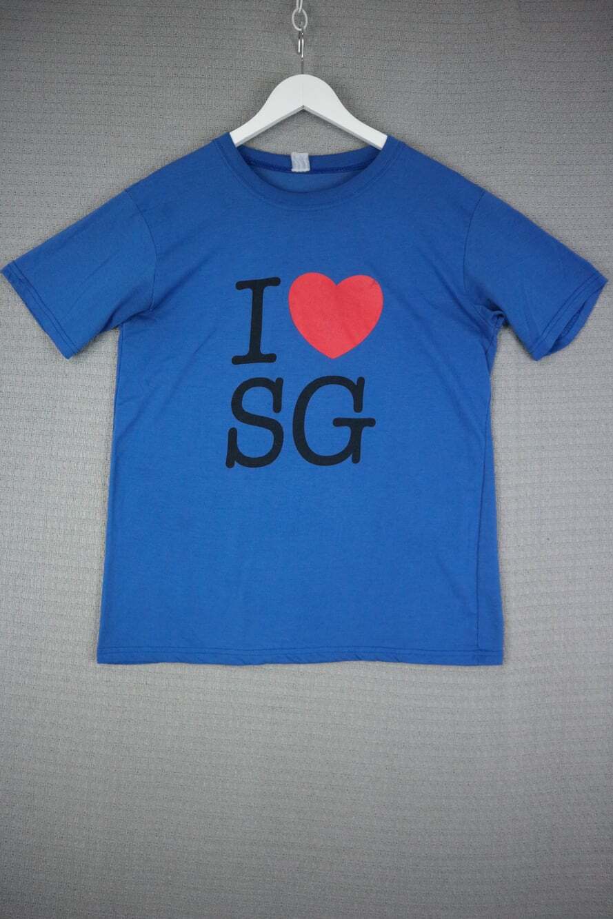 I Love SG Vintage Y2K Singapore I love Shirt Mens Large